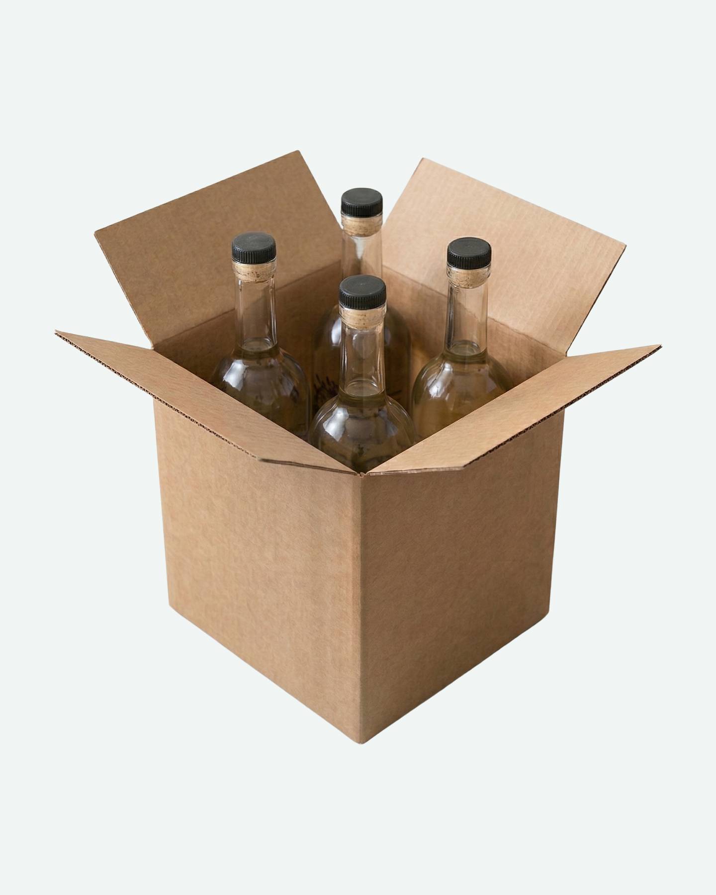caja-4-botellas-mezcal-natural 4 Botellas de mezcal natural de 750ml