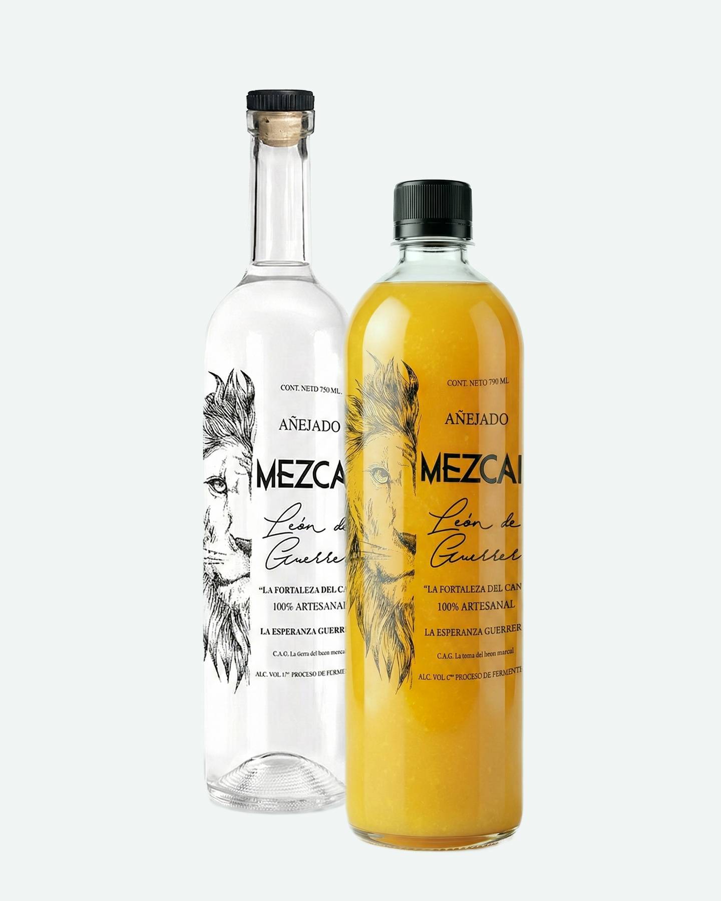 Mezcal natura y cóctel mix